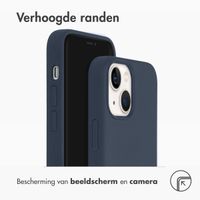 Accezz Liquid Silicone Backcover met MagSafe Apple iPhone 13 Mini - Donkerblauw