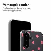 imoshion Design hoesje Samsung Galaxy A56 - Dusty Rose Connected Hearts