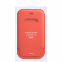 Apple Leather Sleeve MagSafe Apple iPhone 12 Mini - Scarlet Red
