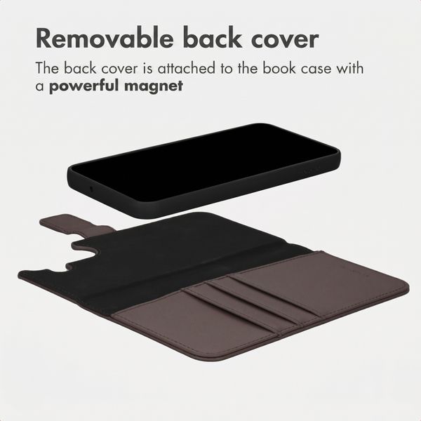 imoshion Uitneembare 2-in-1 Luxe Bookcase Samsung Galaxy S25 - Bruin