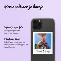 Gepersonaliseerd hoesje met polaroid iPhone 12 (Pro) - Transparant