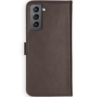 Selencia Echt Leren Bookcase Samsung Galaxy S21 Plus - Bruin