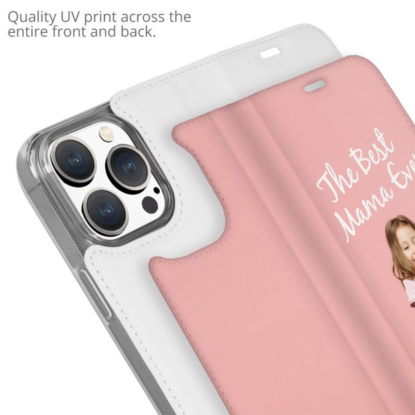 Ontwerp je eigen Apple iPhone 14 Pro gel bookcase hoes