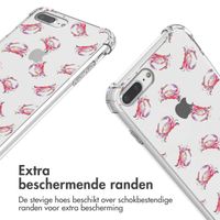 imoshion Design hoesje met koord iPhone 8 Plus / 7 Plus - Crab Watercolor