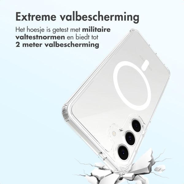 Accezz Xtreme Impact Backcover met MagSafe Samsung Galaxy S25 FE - Transparant