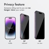 Accezz Privacy Tempered Glass Screen Protector + Applicator Apple iPhone 17e / 16e / 14 / 13 / 13 Pro