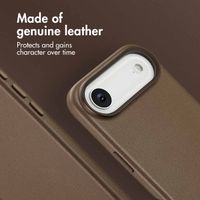 Accezz Leather Back Cover with MagSafe Apple iPhone Air - Coffee Brown
