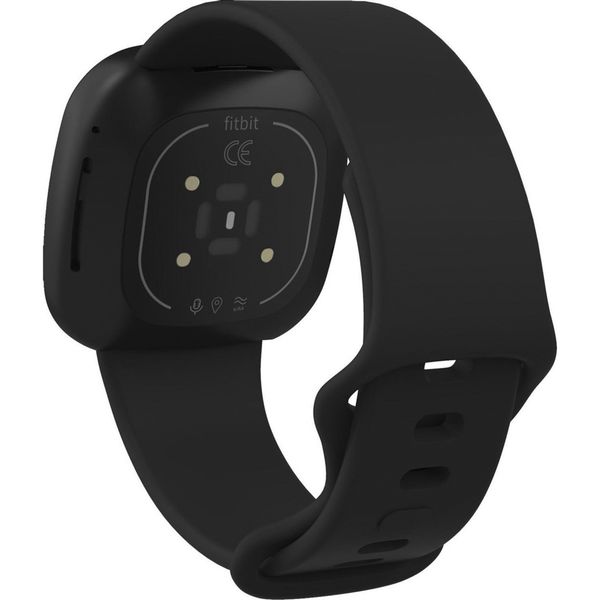 imoshion Siliconen bandje Fitbit Versa 4/ 3 / Sense (2) - Zwart