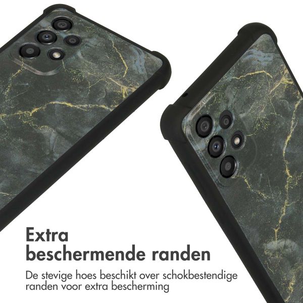 imoshion Design hoesje met koord Samsung Galaxy A33 - Black Marble