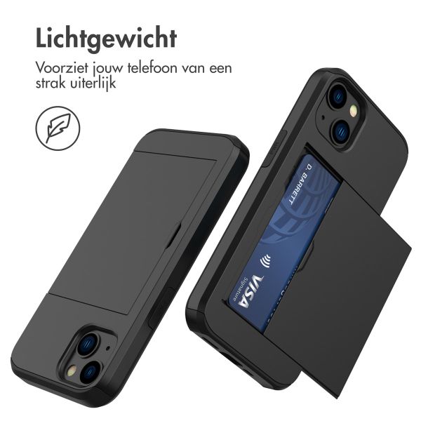 imoshion Backcover met pasjeshouder Apple iPhone 13 - Zwart