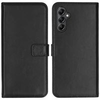 Selencia Echt Leren Bookcase Samsung Galaxy A14 (5G/4G) - Zwart