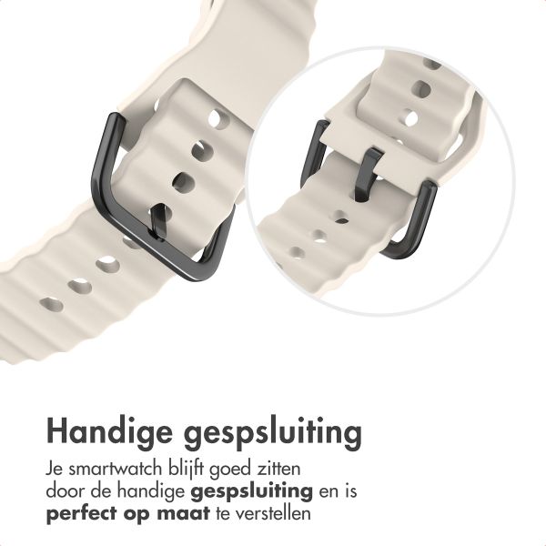 imoshion Wave Siliconenband Samsung Galaxy Watch 4 / 5 / 6 / 7 / FE (20 mm) - Starlight