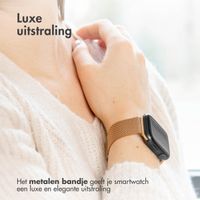 imoshion Milanees magnetisch bandje Apple Watch Series 1 t/m 9 / SE (38/40/41 mm) | Series 10 (42 mm) - Maat M - Rosé Goud