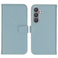 Selencia Echt Leren Bookcase Samsung Galaxy S24 - Air Blue