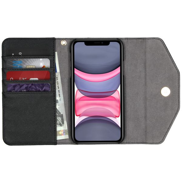 iDeal of Sweden Mayfair Clutch iPhone 11 - Zwart