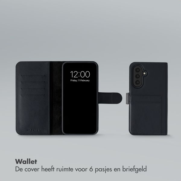 Selencia Olyn Uitneembare Bookcase met MagSafe Samsung Galaxy A57 (5G) - Zwart