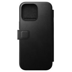 Nomad Modern Leather Folio Bookcase iPhone 16 Pro Max - Black