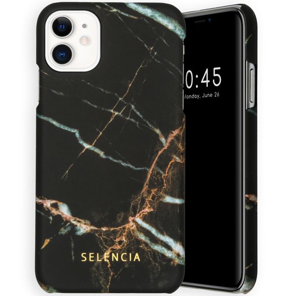 Selencia Maya Fashion Backcover iPhone 11 - Marble Black