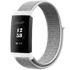 imoshion Nylon bandje Fitbit Charge 3 / 4 - Lichtgrijs