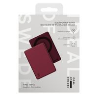 iDeal of Sweden Slim MagSafe Powerbank 5.000 mAh - Draadloze powerbank - Fine Wine