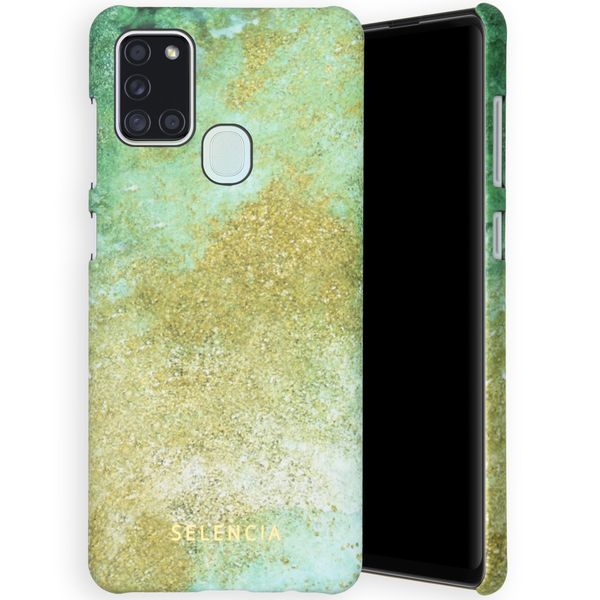 Selencia Maya Fashion Backcover Samsung Galaxy A21s - Green Nature