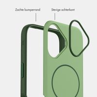 imoshion Color Backcover met Thin MagSafe Ring Apple iPhone 16 - Donkergroen