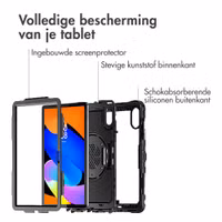 Accezz Rugged Backcover met schouderstrap Lenovo Idea Tab - Zwart