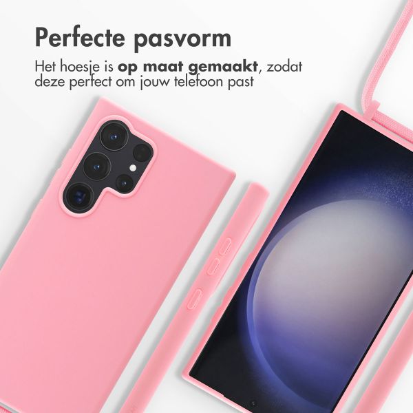 imoshion Siliconen hoesje met koord Samsung Galaxy S24 Ultra - Roze