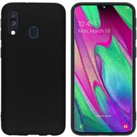 imoshion Color Backcover Samsung Galaxy A40 - Zwart