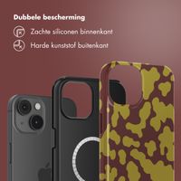 Selencia Vivid Backcover met MagSafe Apple iPhone 14 - Moo'd Olive Dust