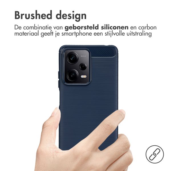 imoshion Brushed Backcover Xiaomi Redmi Note 12 Pro / Xiaomi Poco X5 - Donkerblauw