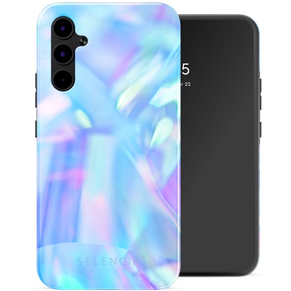 Selencia Vivid Tough Backcover Samsung Galaxy A34 - Holographic Blue Dream