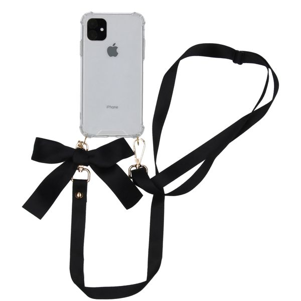 imoshion Backcover met koord - Satijn iPhone 11 - Zwart