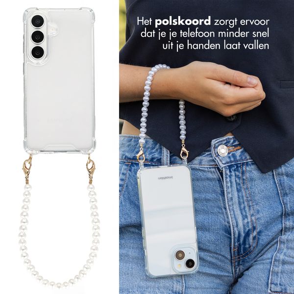 imoshion Backcover met Telefoonkoorden Samsung Galaxy S26 - Parels