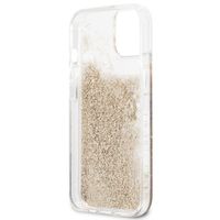 Guess 4G Logo Liquid Glitter Backcover iPhone 13 - Gold