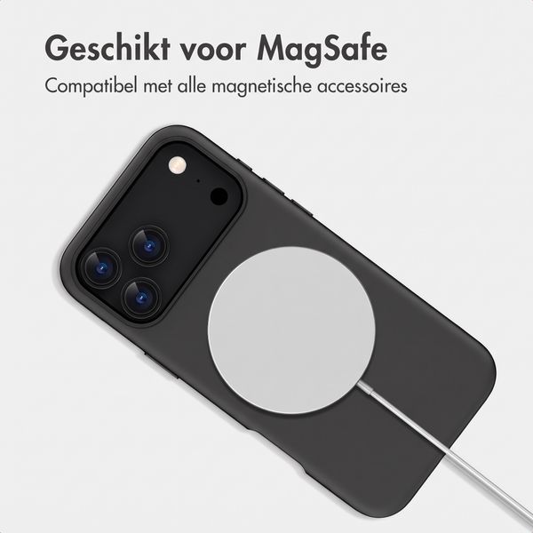 imoshion Color Backcover met Thin MagSafe Ring Apple iPhone 18 Pro Max / 17 Pro Max - Zwart