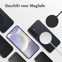 Accezz MagSafe Leather Backcover Samsung Galaxy S24 Plus - Onyx Black