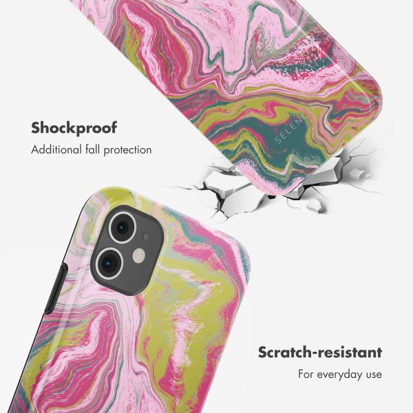 Selencia Vivid Back Cover Apple iPhone 11 - Marble Pink