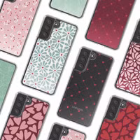 imoshion Design hoesje Samsung Galaxy S21 FE - Bloom Love Sage Green