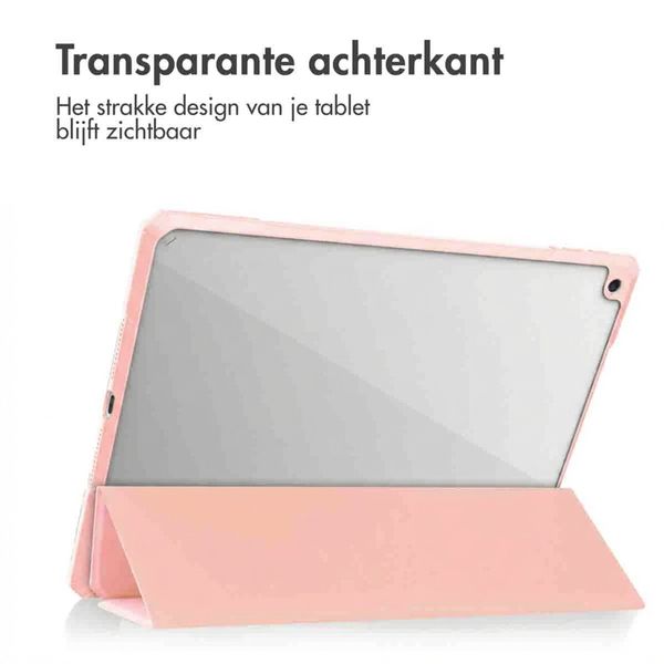 imoshion Trifold Hardcase Bookcase Apple iPad 9 (2021) 10.2 inch / iPad 8 (2020) 10.2 inch / iPad 7 (2019) 10.2 inch - Roze
