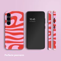 Selencia Vivid Backcover met MagSafe Samsung Galaxy S24 - Dream Swirl Pink