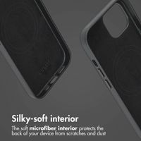 Accezz 2-in-1 Leather Bookcase with MagSafe Apple iPhone 15 - Onyx Black