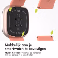 imoshion Siliconen bandje Fitbit Versa / Versa 2 / Versa Lite - Maat S - Grapefruit