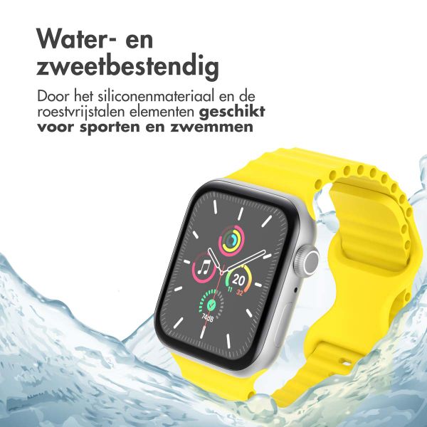 imoshion Athletic siliconenbandje Apple Watch Series 1 t/m 9 / SE (38/40/41 mm) | Series 10 (42 mm) - Geel