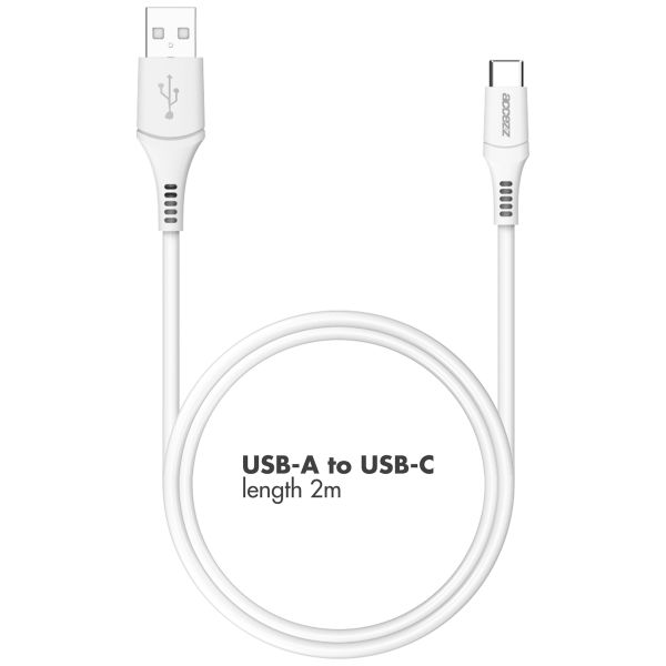 Accezz USB-C to USB Cable - 2 Metres - White