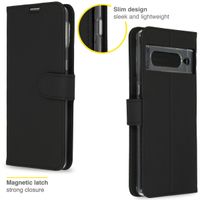 Accezz Wallet Softcase Bookcase Google Pixel 7 Pro - Zwart