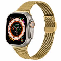 imoshion Milanees vouwbandje Apple Watch Series 1-10 / SE / Ultra (2) - 42/44/45/46/49 mm - Goud