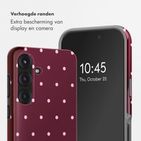 Selencia Vivid Backcover Samsung Galaxy S25 - Happy Dots Burgundy