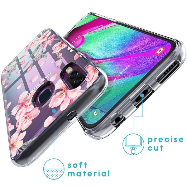 imoshion Design hoesje Samsung Galaxy A40 - Blossom Watercolor