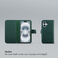 Selencia Olyn Uitneembare Bookcase met MagSafe Apple iPhone 16 - Groen